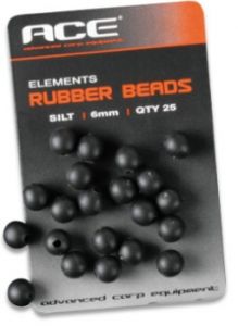 ACE Rubber Beads 6mm бусинка чер. ― Активная Кубань,  товары для туризма, активного отдыха и спорта