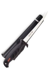 136SH Филейный нож Rapala (лезвие 15 см, нескольз. рук., чехол с точил)