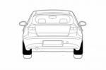Брызговики задние VW Polo 2010-> (полиуретан)